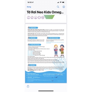 dầu cá neo kids omega3 dha