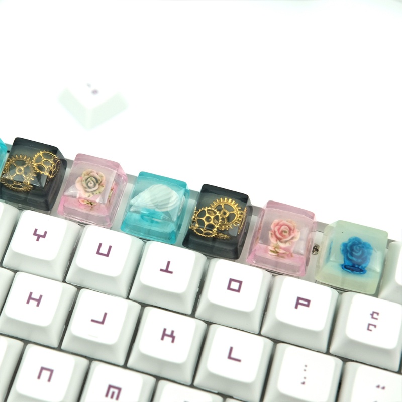 Phụ Kiện Nắp Bàn Phím Cơ Chơi Game Bằng Nhựa Epoxy Cho Trục Chéo