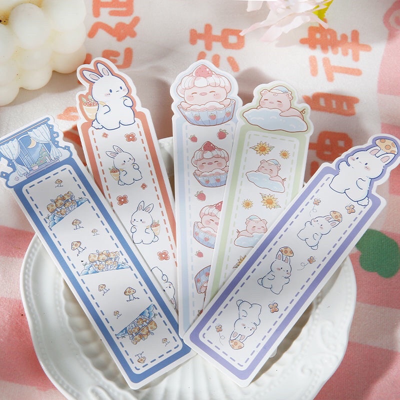 Hộp 30 Bookmark đánh dấu trang hình con thỏ siêu cute