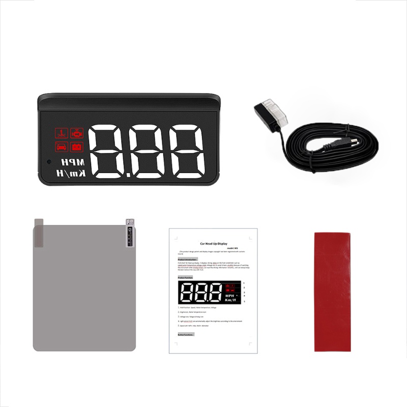Máy Đo Tốc Độ Kính Chắn Gió HUD-Refctive Đa Năng Cho Báo Động Kỹ Thuật Số Thông Minh
