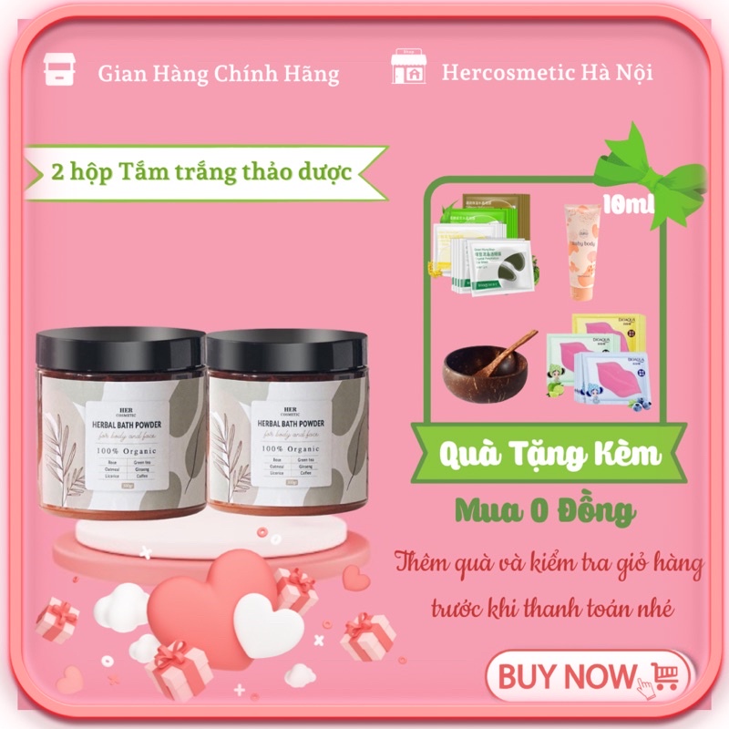 Combo 2 Hộp Tắm Trắng Thảo Dược tặng kèm 1 bộ gáo dừa. Giúp da trắng sáng mềm mịn, tắm trắng tại nhà | BigBuy360 - bigbuy360.vn