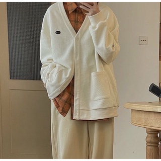Cardigan trắng -xanh