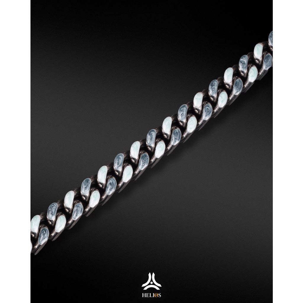 Vòng tay kim loại nam, nữ Helios Cuban V3