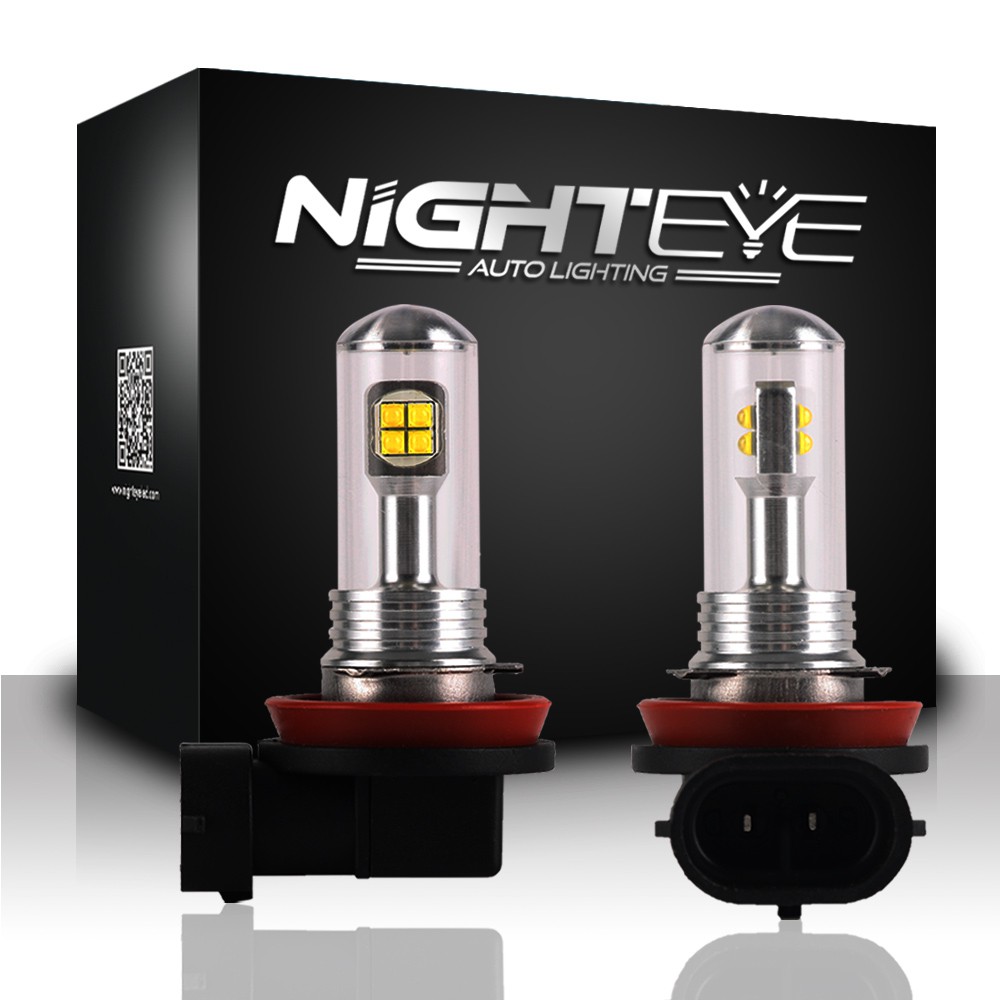 Bóng đèn pha LED H16 80W Nighteye V&V ánh sáng trắng chất lượng cao