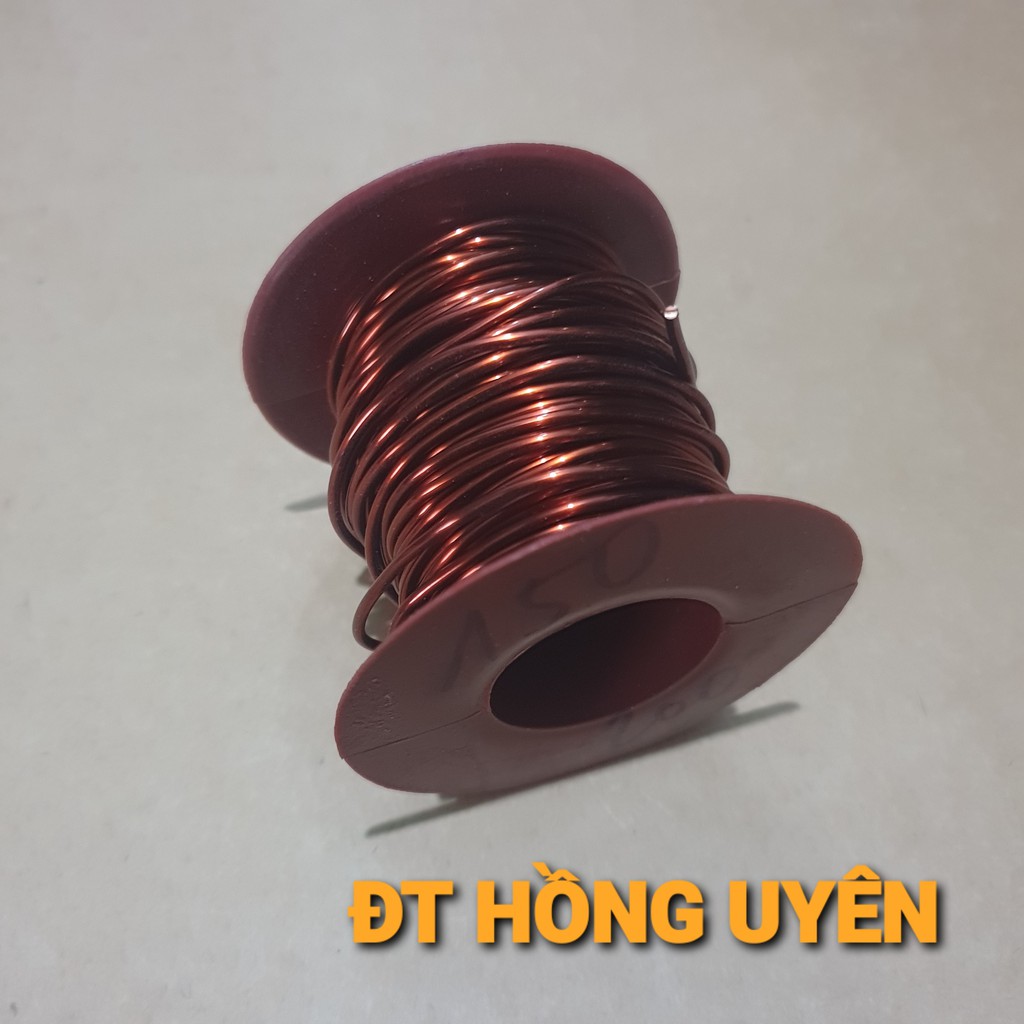 (1.5mm 200g) DÂY ĐỒNG QUẤN BIẾN ÁP CƠ, BIẾN ÁP XUNG, BIẾN ÁP THƯỜNG 220V. DÂY ĐỒNG QUẤN ĐỘNG CƠ, CÓ BỌC EMAY CÁCH ĐIỆN