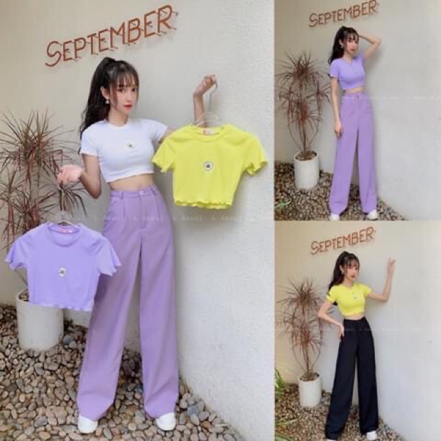 QUẦN ỐNG SUÔNG KHOÁ KÈO LƯNG CAO BASIC ĐỦ MÀU ĐỦ SIZE | BigBuy360 - bigbuy360.vn