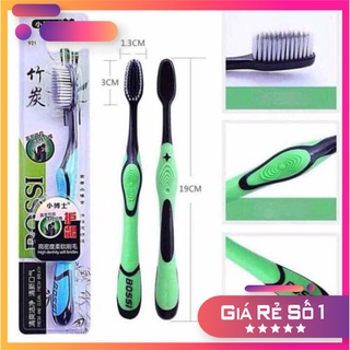 [COMBO 10 CÁI] Bàn Chải Đánh Răng Than Tre Hoạt Tính Hàn Quốc Cấu Trúc 2 Tầng