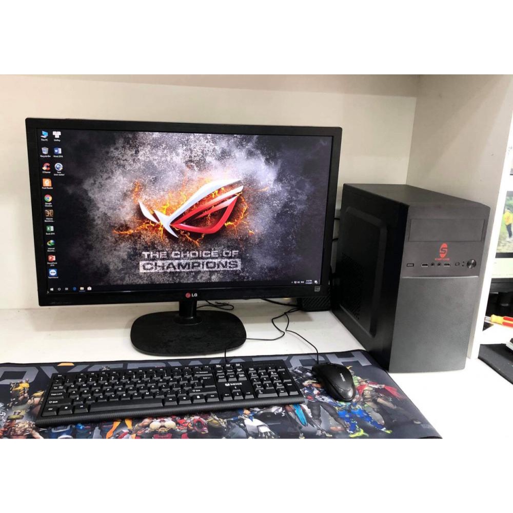 Thùng Máy Tính CPU Ram 4GB Ổ Cứng 500GB sử dụng văn phòng, học tập, lướt web,giải trí cơ bản - Tặng Bàn Phím và Chuột