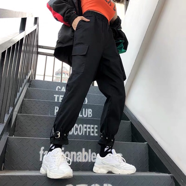 (CÓ SẴN đen ) Quần jogger khoá gấu ulzzang quin2611 | BigBuy360 - bigbuy360.vn