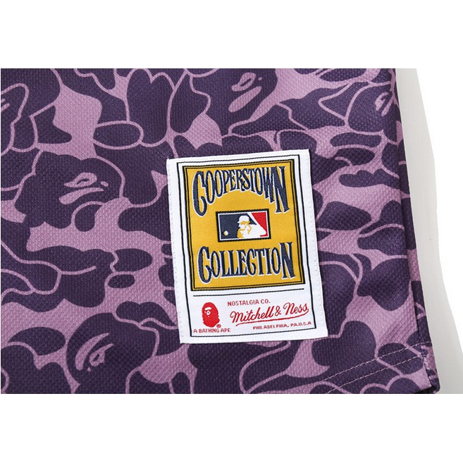 Áo Sơ Mi Đồng Phục Bóng Chày BAPE X NBA DB30 Giản Dị Dành Cho Nam Và Nữ