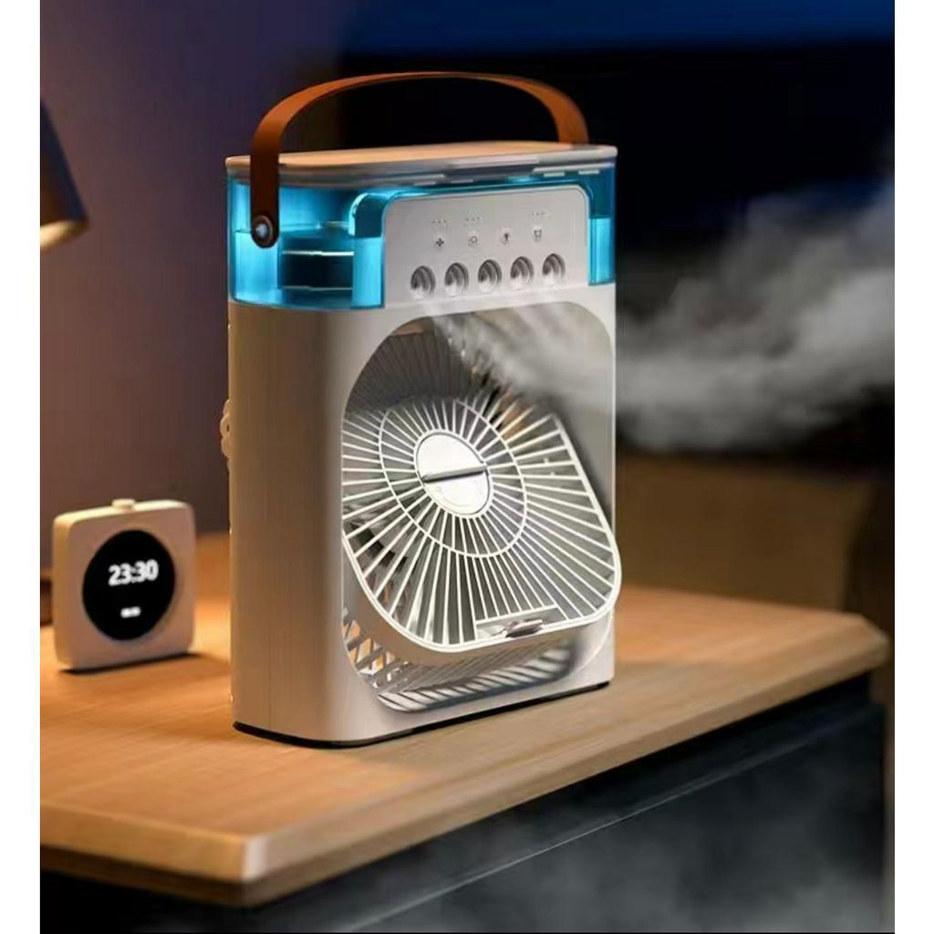 Quạt Điều Hòa Hơi Nước Mini 600ml , Quạt Phun Sương Tạo Ẩm Làm Mát Để Bàn Văn Phòng