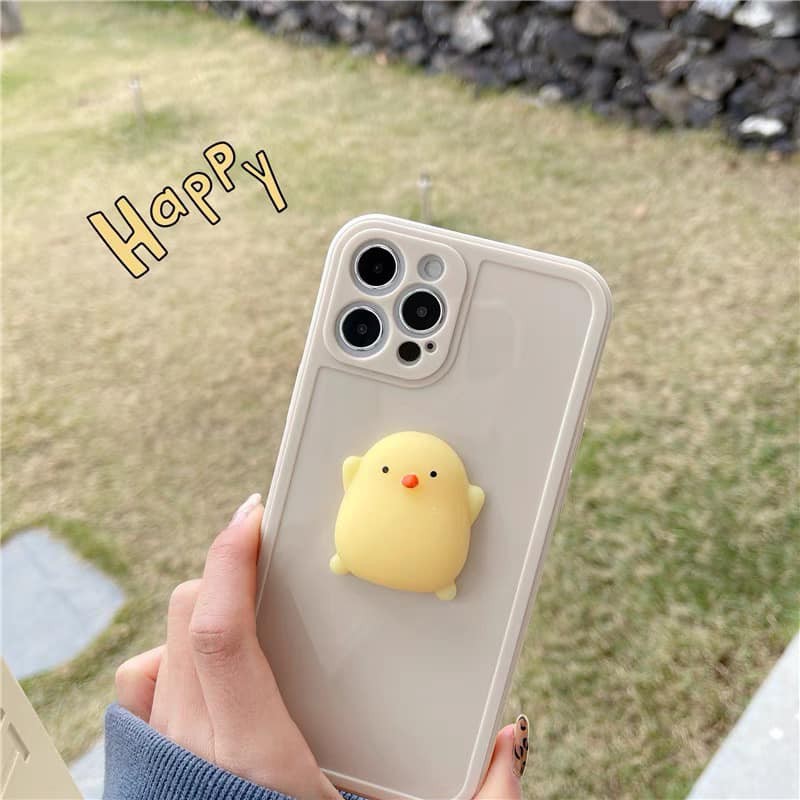 Ốp lưng iphone VIỀN VUÔNG CHÚ GÀ MỀM 4D CÓ THỂ BÓP 7p/8/8p/x/xs/xsmax/xr/11/12/mini/pro/promax Anh Ga Case