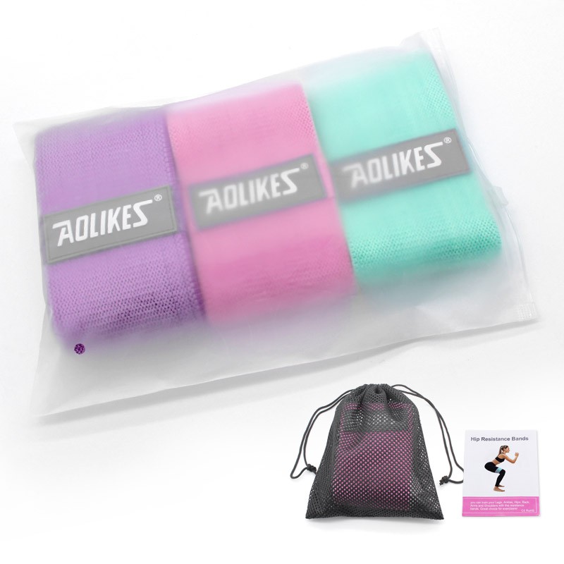 Dây kháng lực Mini Band tập mông chân đùi chính hãng Aolikes 3604 chinhhang