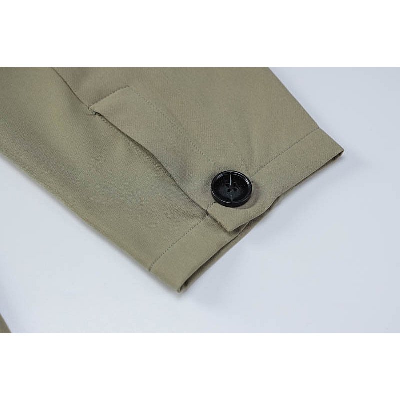 Áo Khoác Dài Tay Phối Dây Ruy Băng Thời Trang Đường Phố Cá Tính Cho Nữ