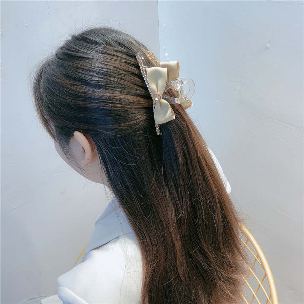 Kẹp tóc hình nơ đáng yêu nhiều màu tự chọn cho nữ