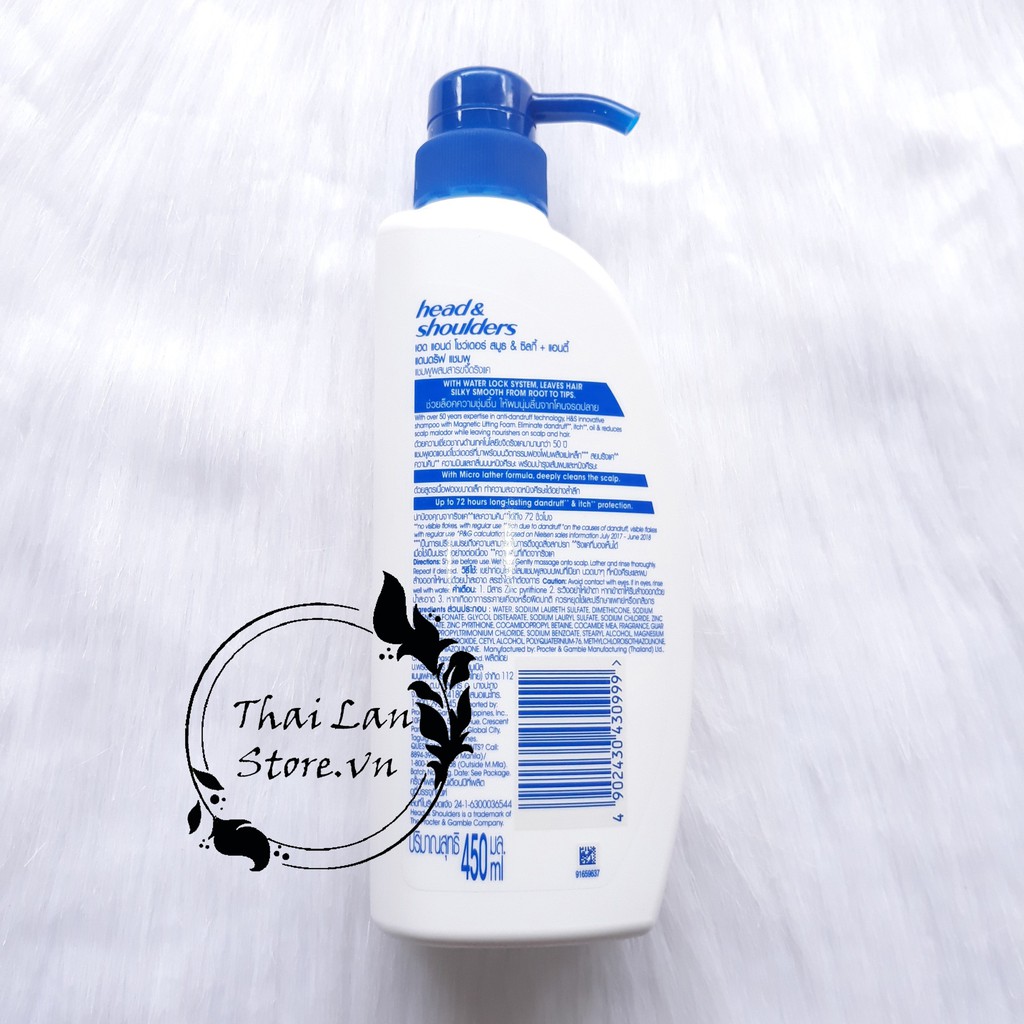 Dầu Gội Head & Shoulder Smooth & Silky+ Mềm Mượt 450ml Thái Lan