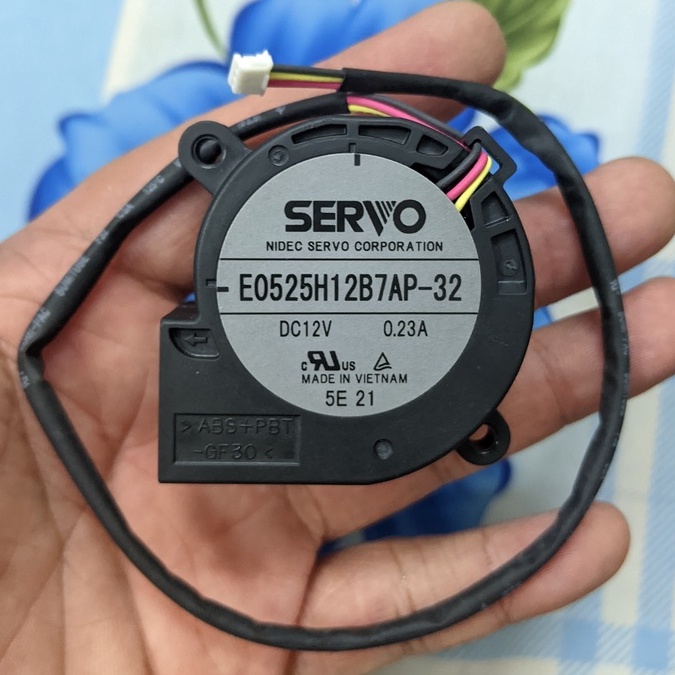 Quạt sò Nidec Servo 48x48x25mm 12v 0.23A