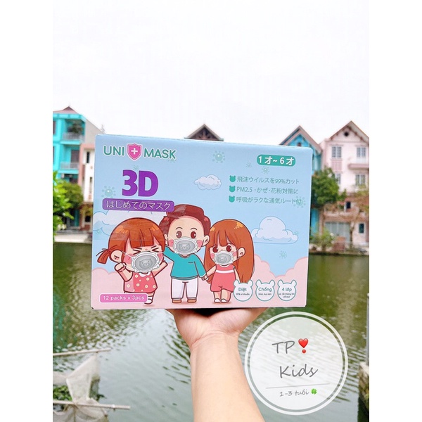 Khẩu trang gấu kichi cho bé