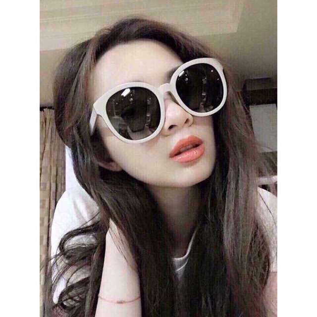 Mắt Kính Mát Thời Trang Form Tròn Trắng K50 Kiểu Dáng Dễ Thương Phong Cách