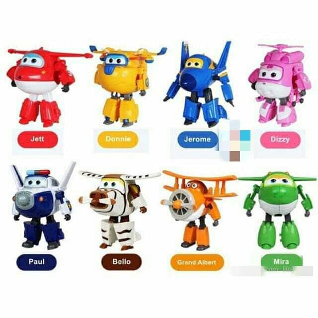 Đội bay biến hình robo-máy bay 2 trong 1 super wings