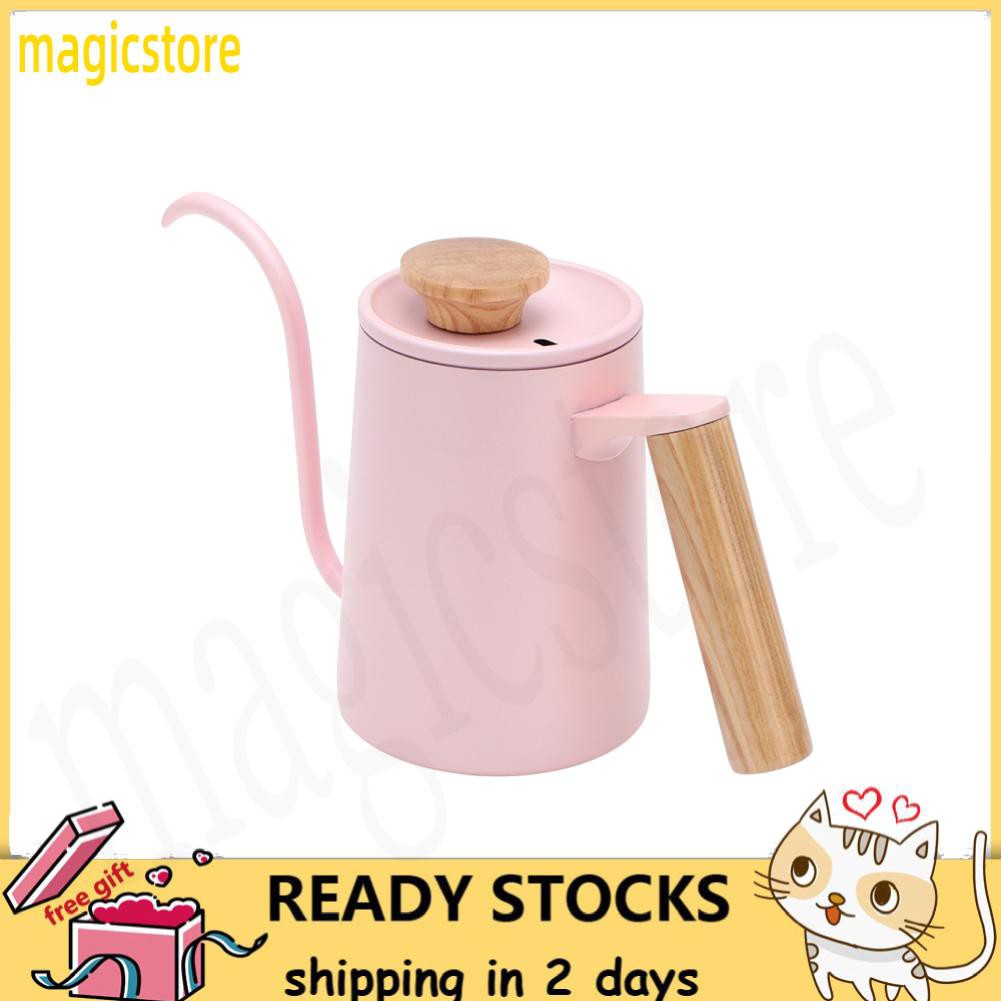 Magicstore 650ml Household 304 Stainless Steel Coffee Pot Hand Long Spout Kettle Tools