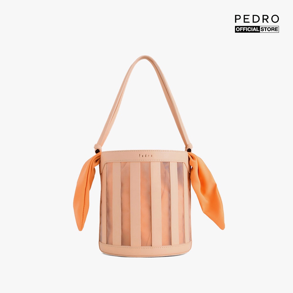 PEDRO - Túi rút dây hình trụ Striped Bucket PW2-16610005-D4