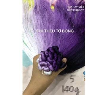 Set chỉ tơ bóng làng nghề số 5 (160gam)