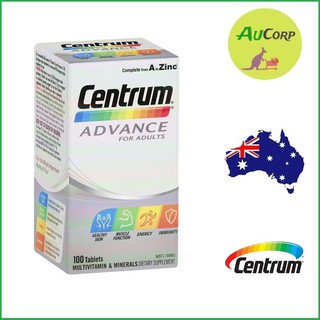 Vitamin tổng hợp cho Người Lớn - Centrum Advance For Adults  - ÚC - 100 viên - Dành cho người dưới 50 tuổi