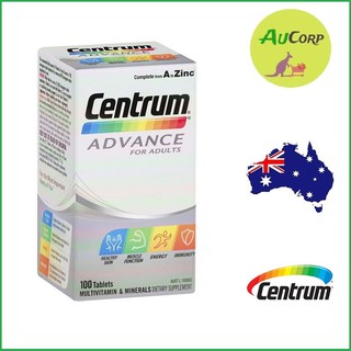 Vitamin tổng hợp cho Người Lớn – Centrum Advance For Adults – ÚC – 100 viên – Dành cho người dưới 50 tuổi