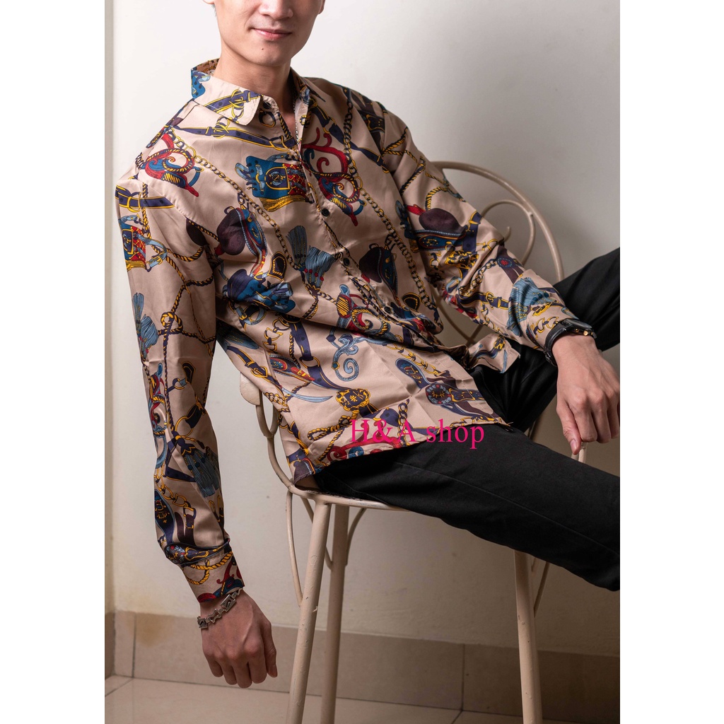 Áo sơ mi unisex họa tiết thời trang phong cách Hàn Quốc flannel form rộng