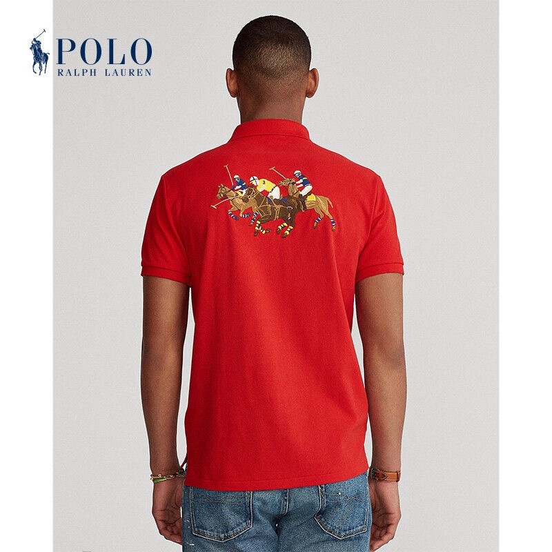 Áo Thun Polo Ralph Lauren Ngắn Tay Ôm Dáng Vừa Vặn Với Thiết Kế Thanh Lịch