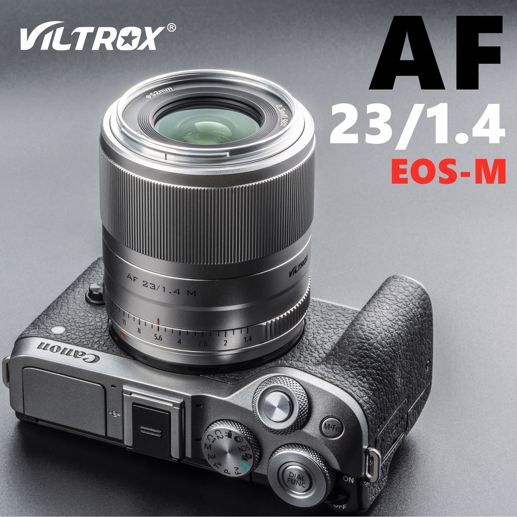 (CÓ SẴN) Ống Kính Viltrox AF 23mm F1.4 STM For Canon EOS M : M3, M5, M6, M10, M100, M200, M50, M50 Mark ii , M6 Mark ii