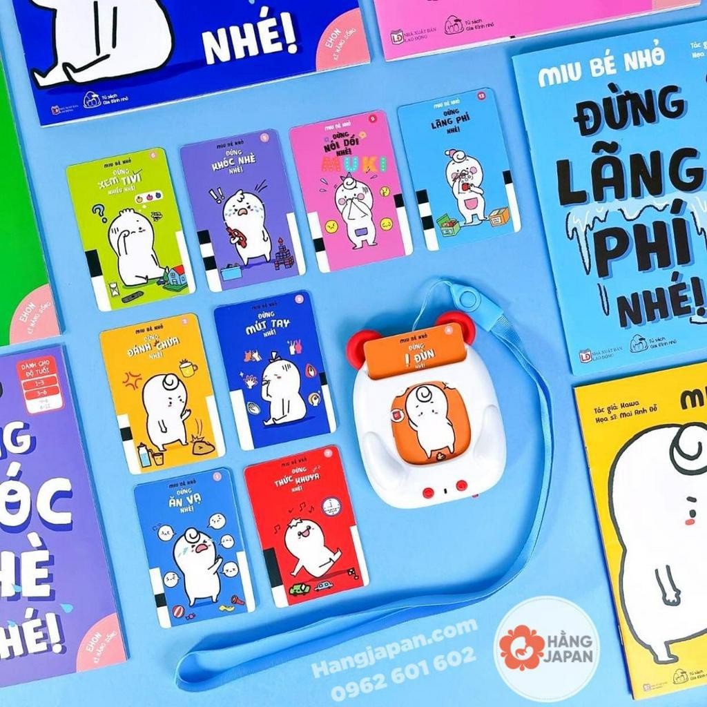 Máy đọc truyện Kennen song ngữ cho bé, máy kể chuyện thông minh Miu bé nhỏ - BH 6 THÁNG