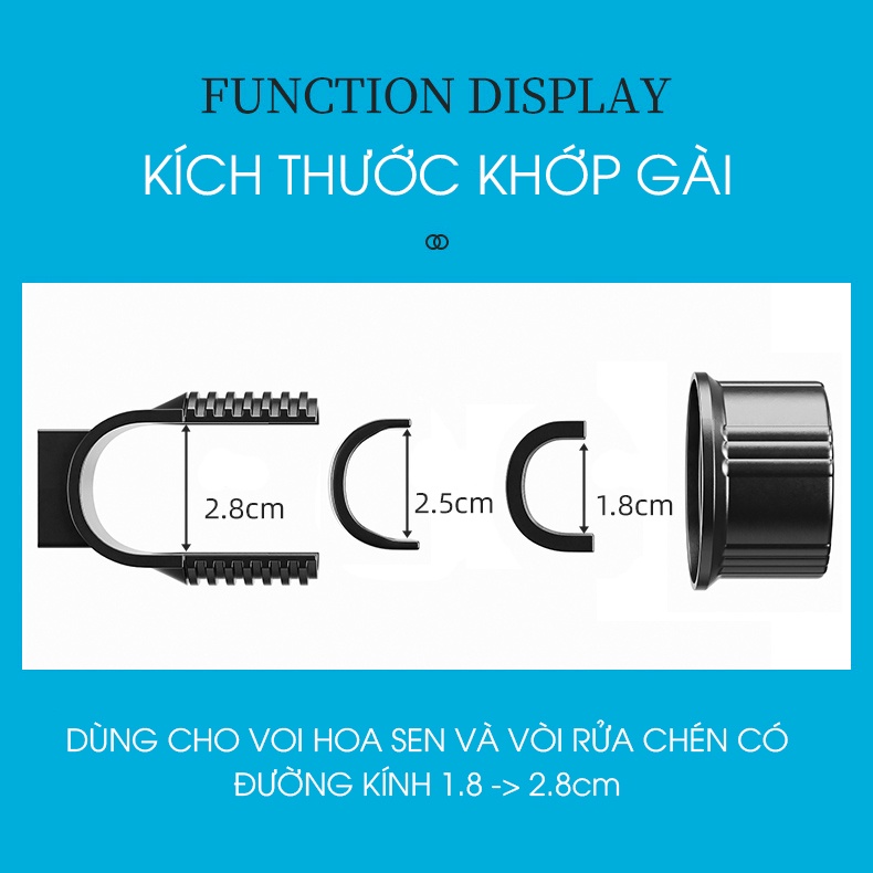 Kệ Treo Vòi Rửa Chén SQ-2213 Nhôm Anod không rỉ
