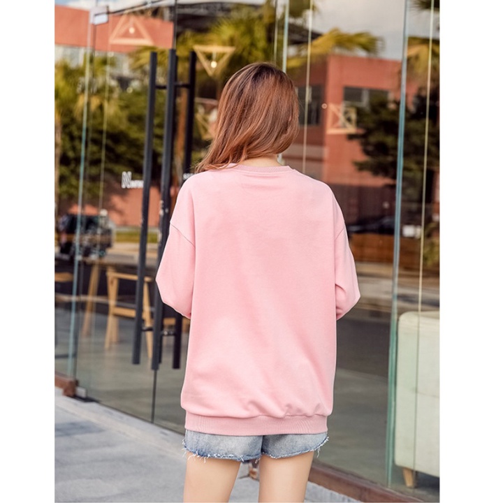 Áo Phông Vây Cá Tay Dài Bo In Hình Gấu DLX