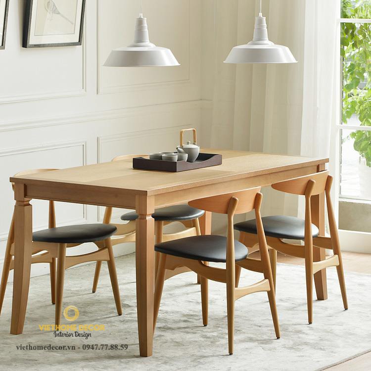 Ghế CH33 - ghế bàn ăn đẹp gỗ tự nhiên - Viethome Decor