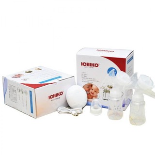 Máy Hút Sữa Điện Đôi ICHIKO Nhật Bản (Kích sữa,massage,hút sữa,thông tia)