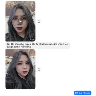 [ PHỦ BÓNG] ( MUA 1 TẶNG 1 ) Thuốc nhuộm tóc màu XÁM KHÓI