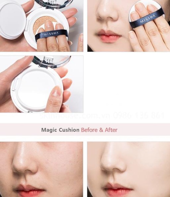 Phấn nước che phủ thần kì Missha Magic Cushion Cover Lasting VỎ MỚI