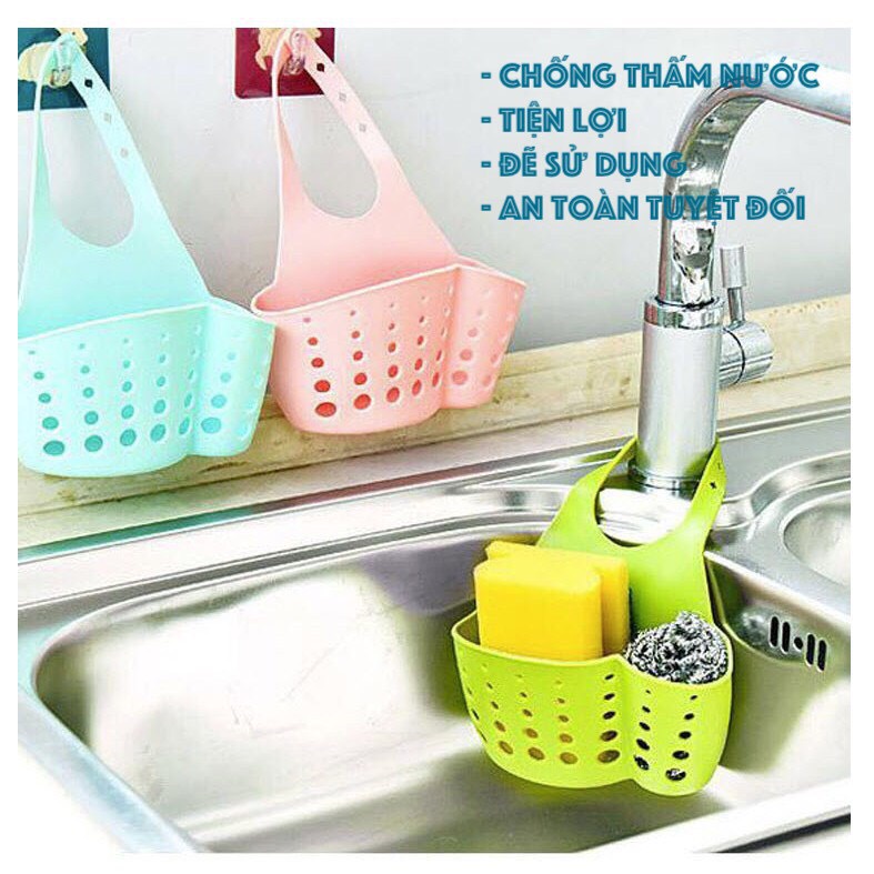 Giỏ treo bồn rửa bát tiện dụng - Giỏ đựng đồ đa năng treo bồn rửa bát