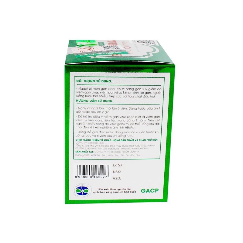GIẢI ĐỘC GAN TUỆ LINH – HỖ TRỢ ĐIỀU TRỊ VIÊM GAN B GAN NHIỄM MỠ XƠ GAN MEN GAN CAO