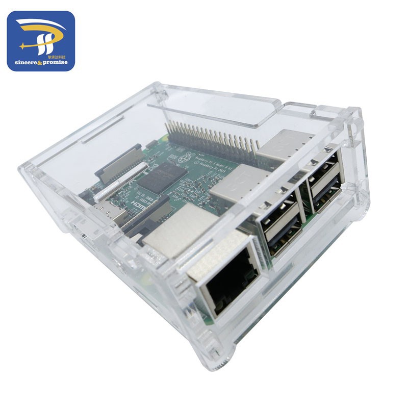 Hộp Đựng Bo Mạch Raspberry Pi 3 Model B + Acrylic St | WebRaoVat - webraovat.net.vn