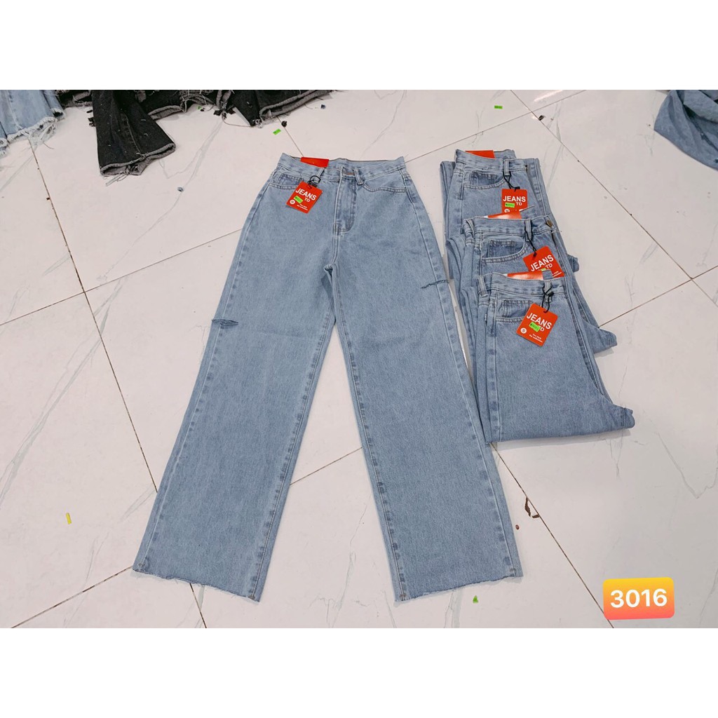 Quần baggy ống suông rộng cắt 2 bên ống cá tính hot