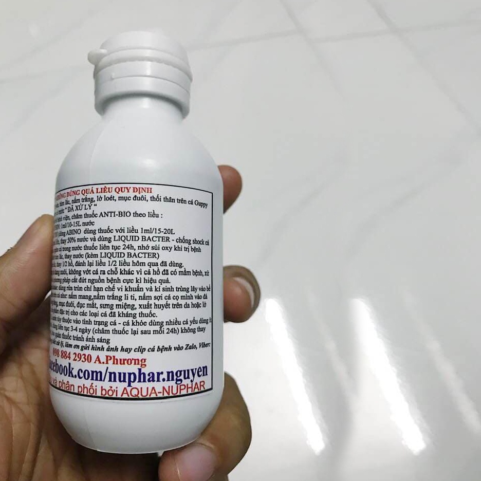 ANTI BIO Nuphar Xử lý túm và lắc ở cá cảnh