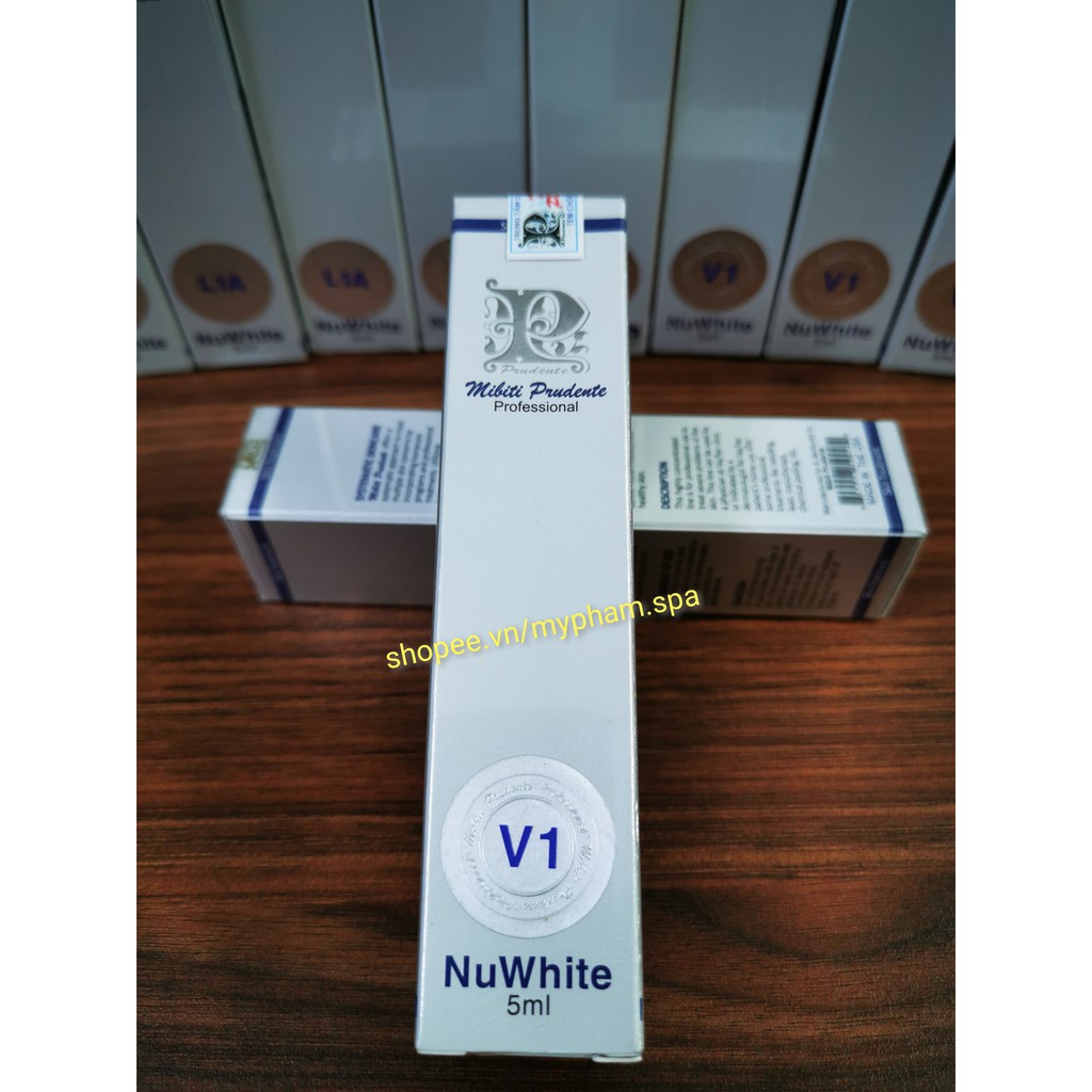 [SIEU RE] Kem trẻ hóa và làm hồng BIKINI (Âm môi) - MIBITI PRUDENTE NUWHITE V1 5ml ( CÓ TEM KIỂM TRA