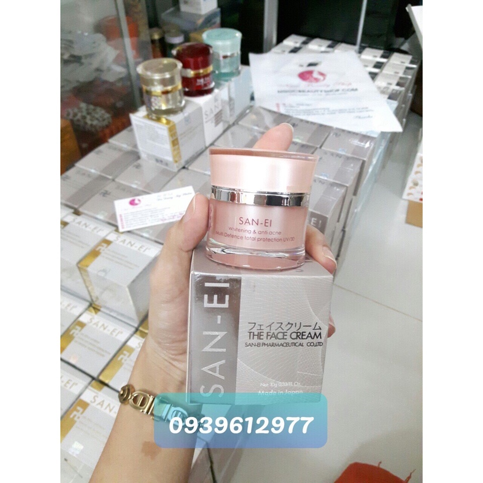 Kem dưỡng trắng da dành cho da mụn San-Ei The Face Cream Nhật Bản UV/30