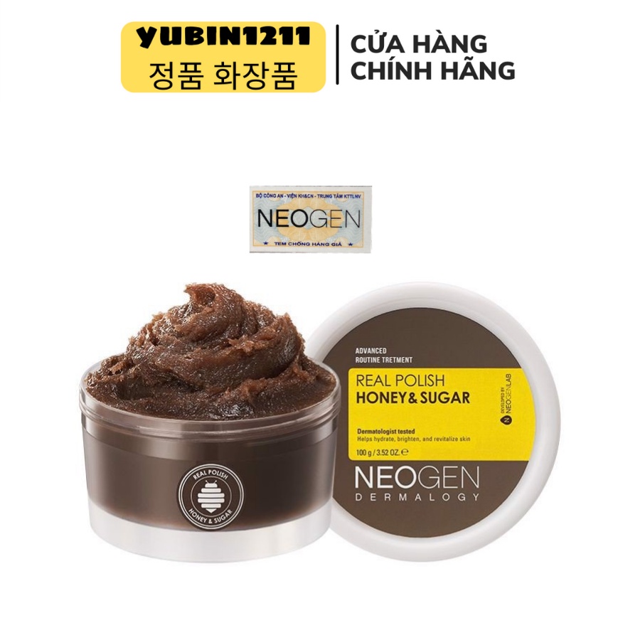 Tẩy Da Chết Neogen Tẩy Tế Bào Chết Mật Ong Đường Đen NEOGEN REAL POLISH HONEY SUGAR 100gr