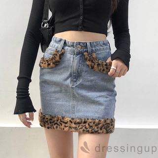 Chân váy chữ A họa tiết da báo thời trang cá tính sành điệu cho nữ
