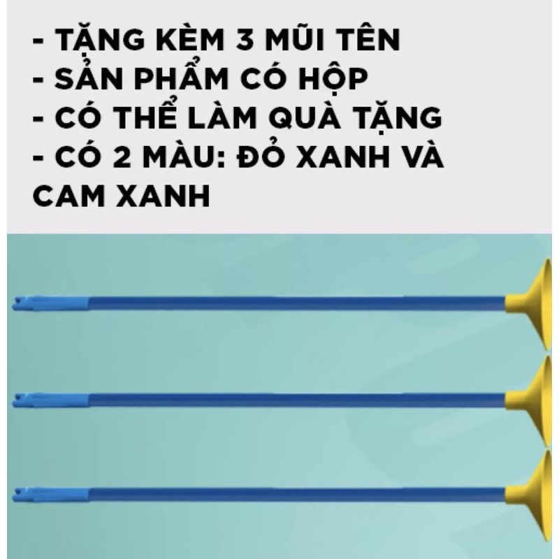 bộ đồ chơi bắn cung nhưaj an toàn có đèn led cho bé, mũi tên bắn dính an toàn