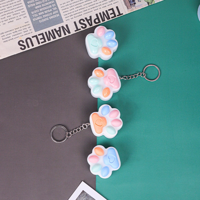 Khuôn Silicone Làm Mặt Vòng cổ Hình Chân Mèo